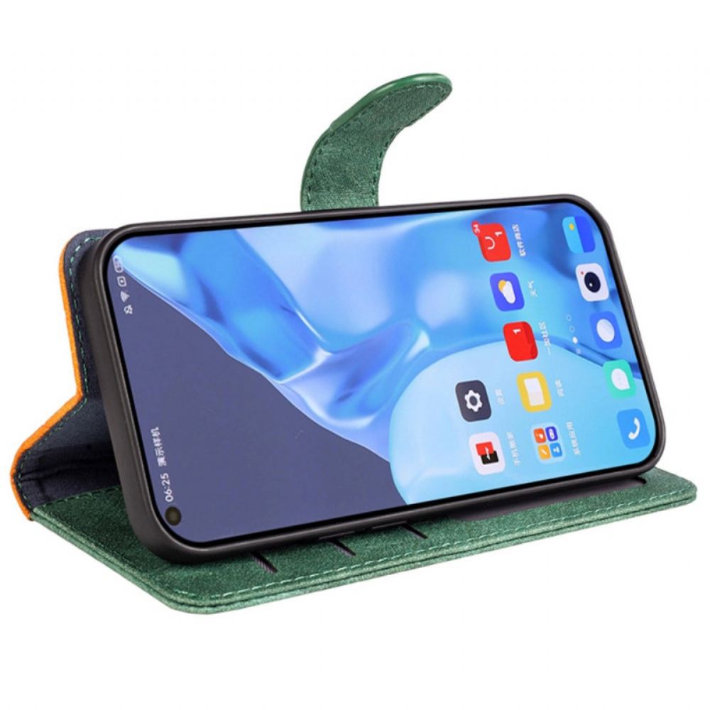 Flipové Pouzdro Na Poco X4 Pro 5G Umělecký Styl Dřeva