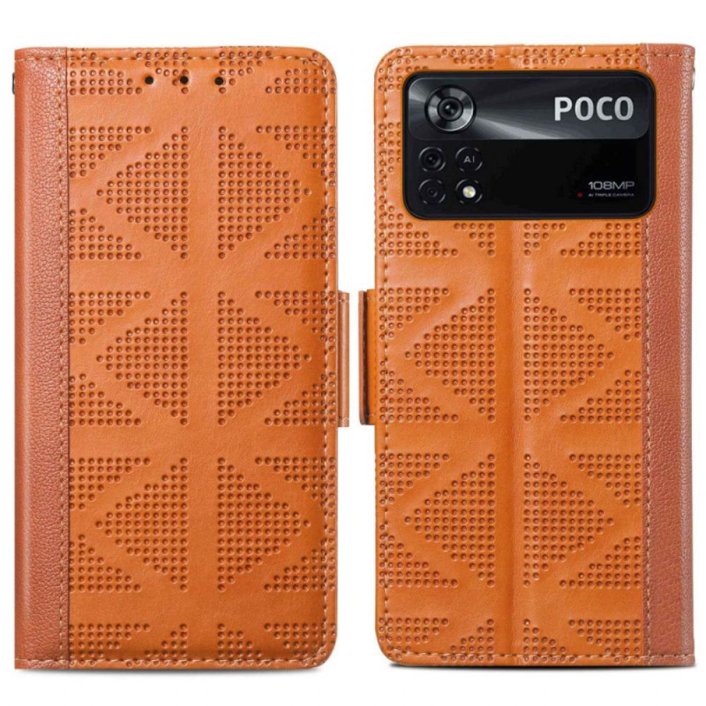 Kožené Pouzdro Na Poco X4 Pro 5G Vintage Styl
