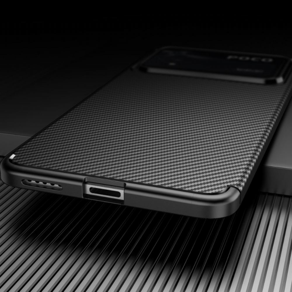 Kryt Na Poco X4 Pro 5G Flexibilní Uhlíkové Vlákno