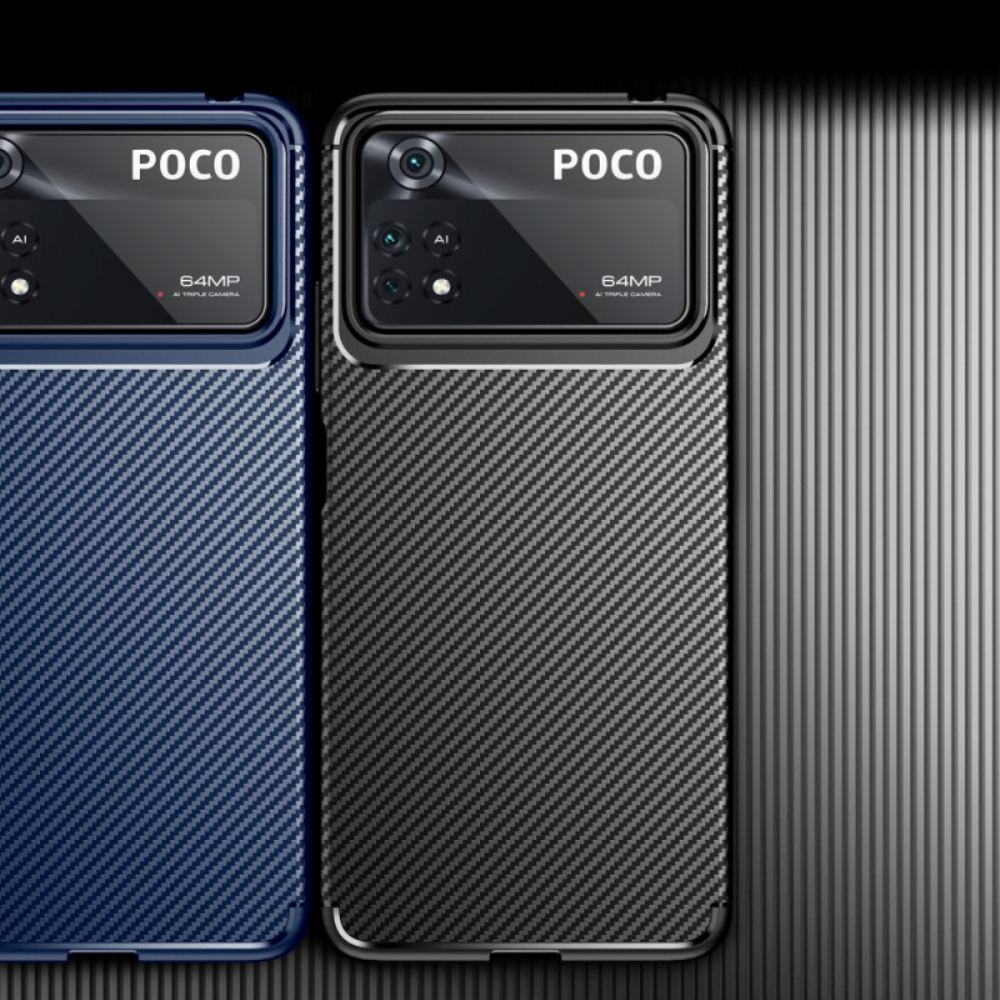 Kryt Na Poco X4 Pro 5G Flexibilní Uhlíkové Vlákno