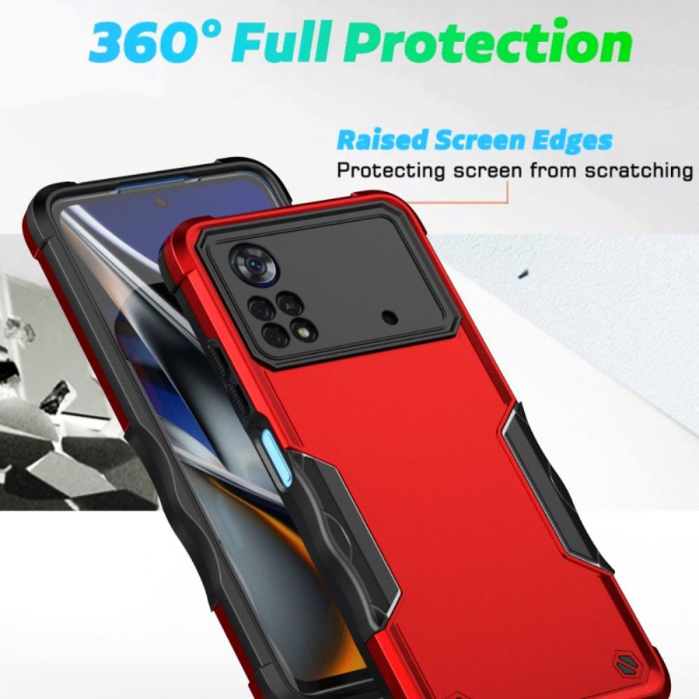 Kryt Na Poco X4 Pro 5G Hybrid S Kovovým Efektem