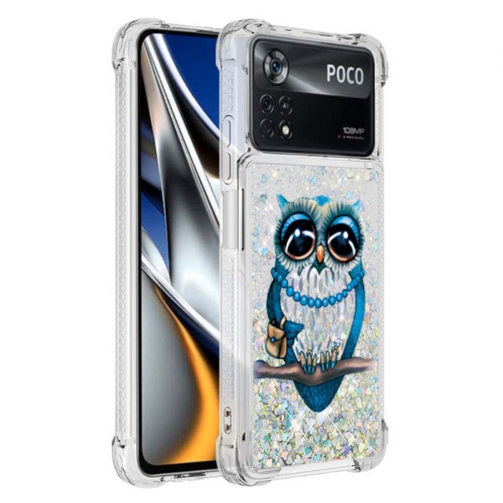Kryt Na Poco X4 Pro 5G Paní Sova Glitter