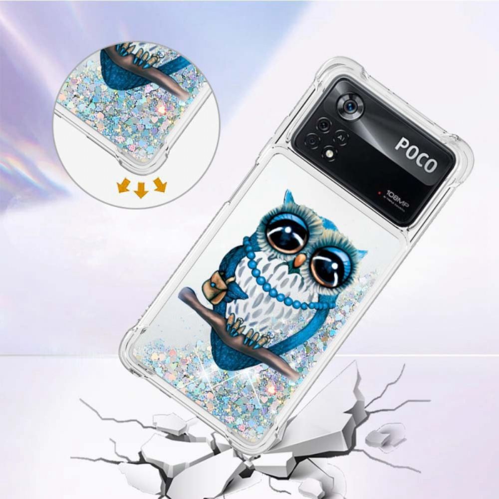 Kryt Na Poco X4 Pro 5G Paní Sova Glitter