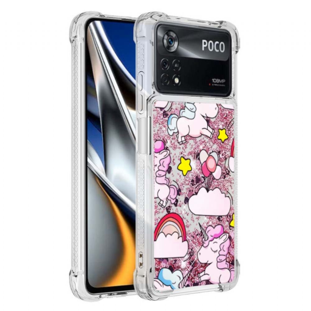 Kryt Na Poco X4 Pro 5G Třpytivý Jednorožec