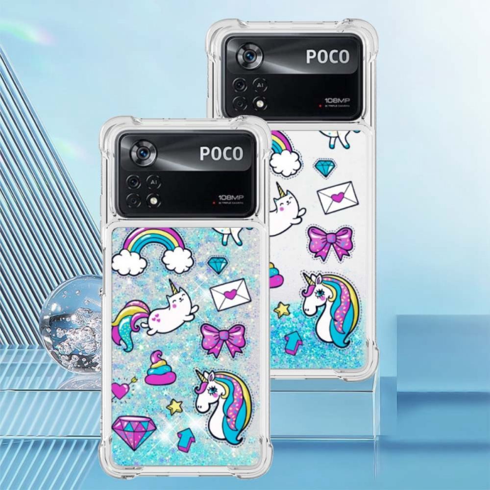 Kryt Na Poco X4 Pro 5G Třpytivý Jednorožec