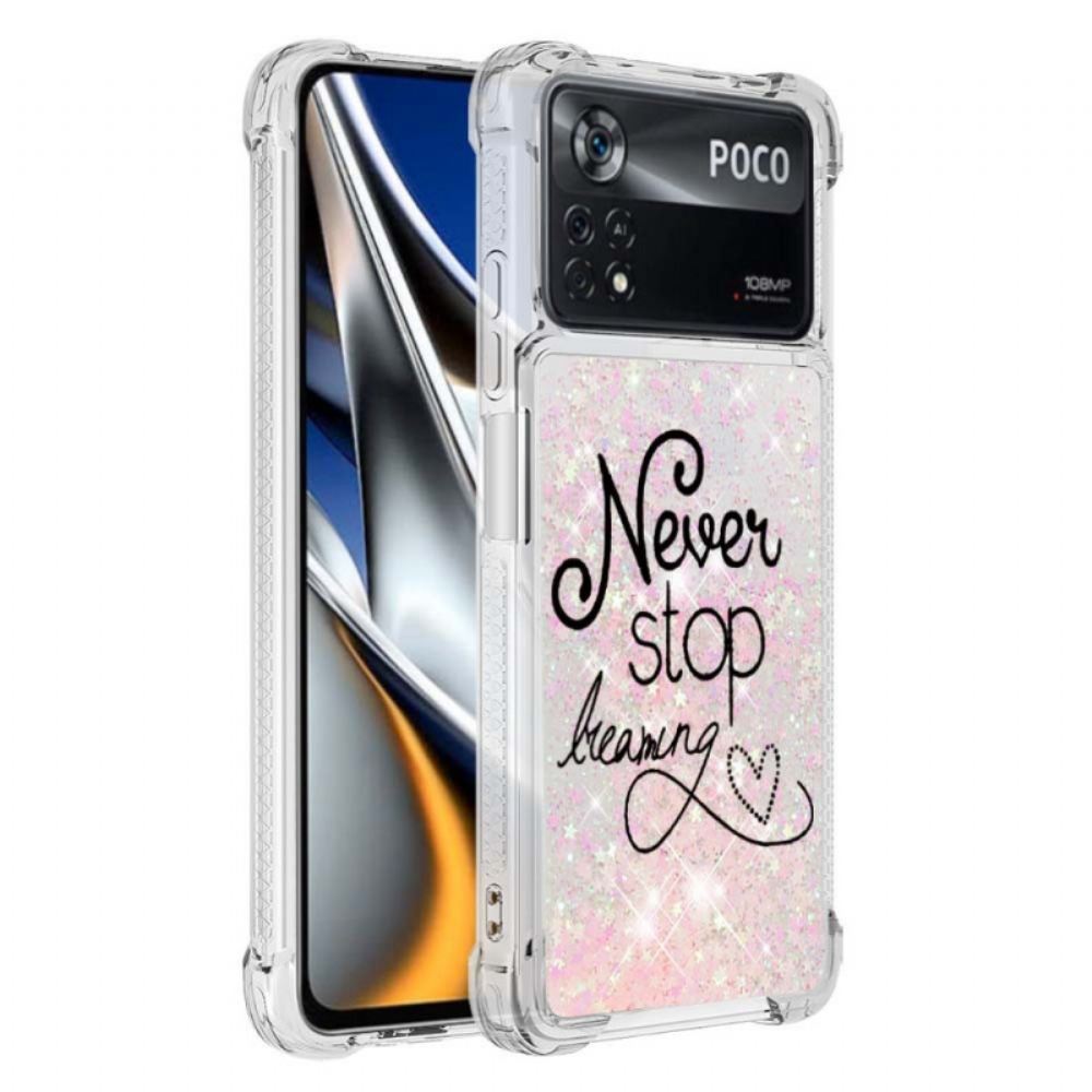 Kryty Na Mobil Na Poco X4 Pro 5G Nikdy Nepřestávejte Snít O Flitrech