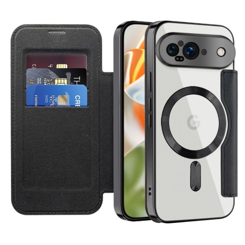 Kožené Pouzdro Folio Google Pixel 9 Blokování Rfid Kompatibilní S Magsafe
