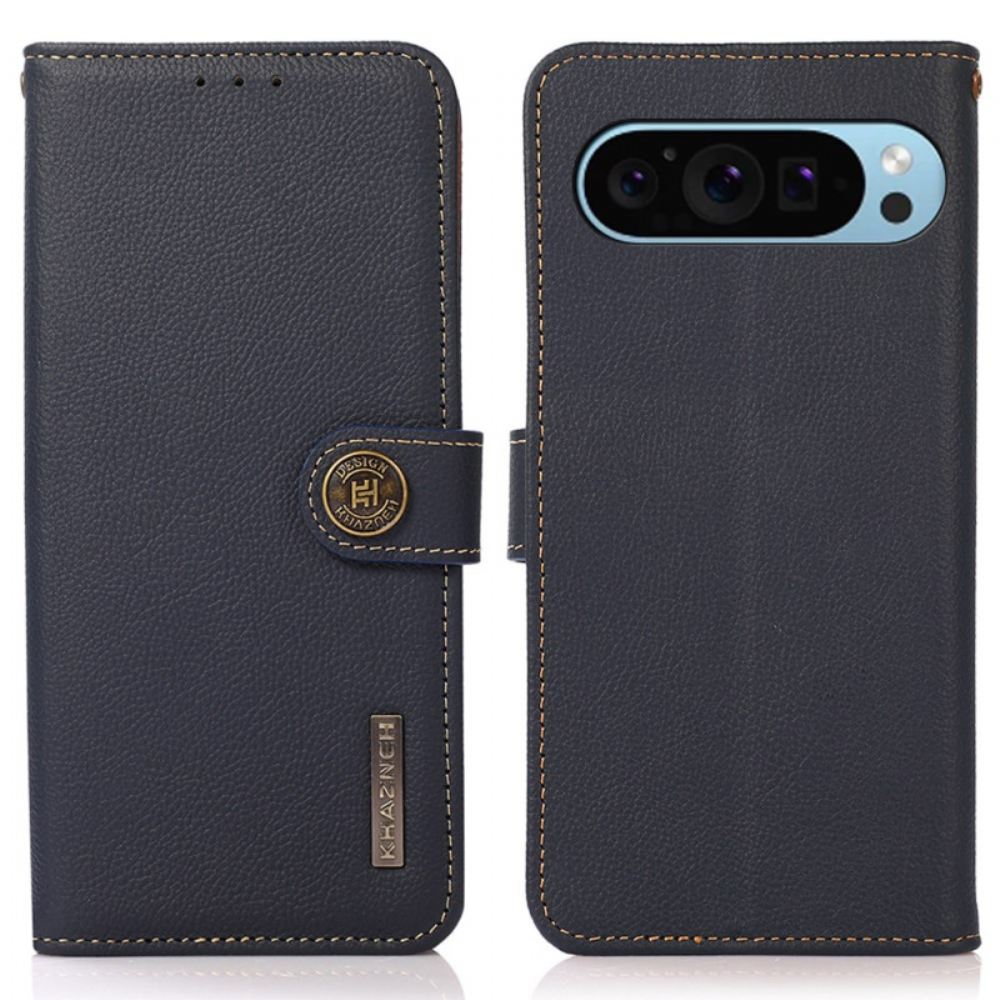 Kožený Kryt Google Pixel 9 Blokování Rfid Ve Stylu Vintage Khazneh