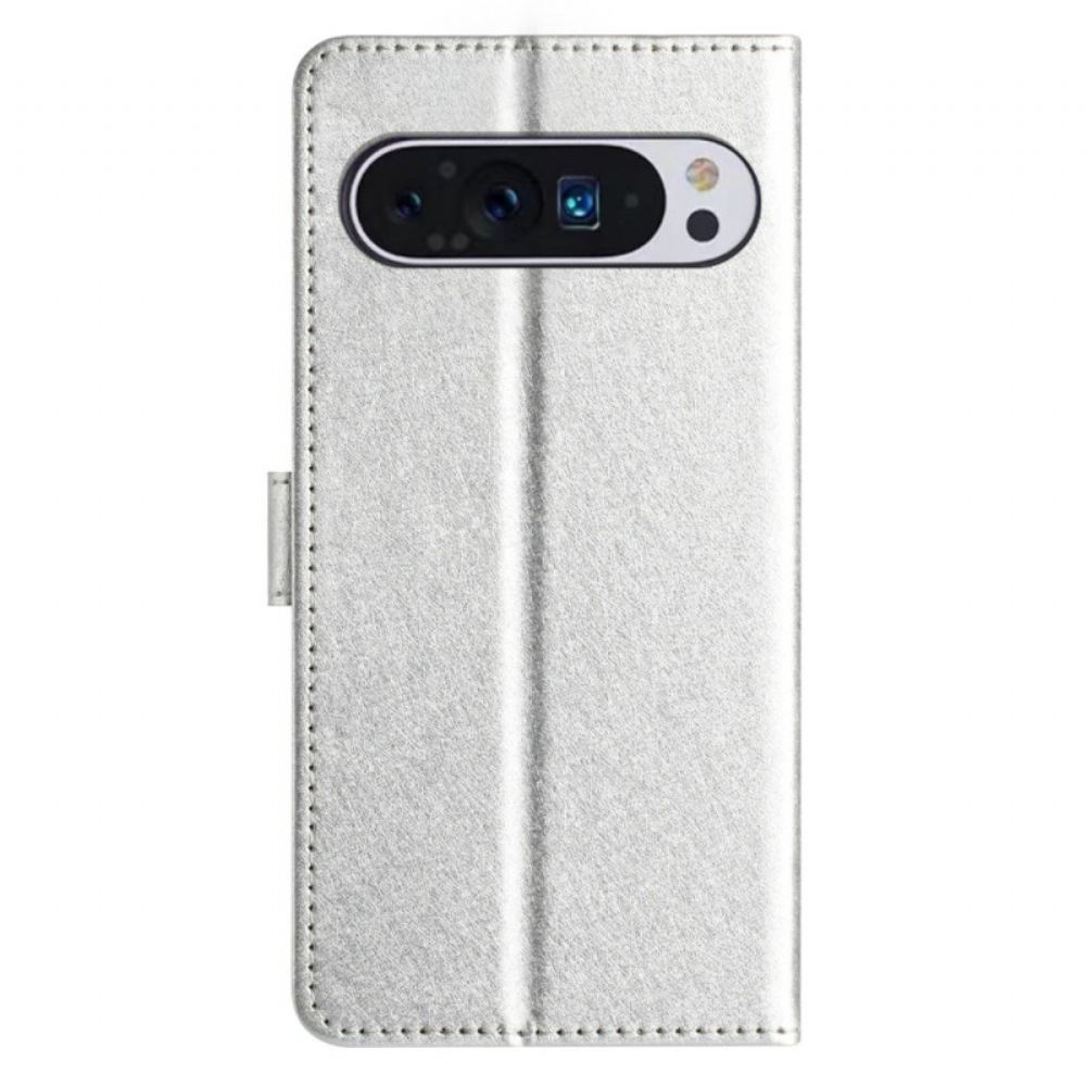 Kožený Kryt Google Pixel 9 Hedvábná Textura