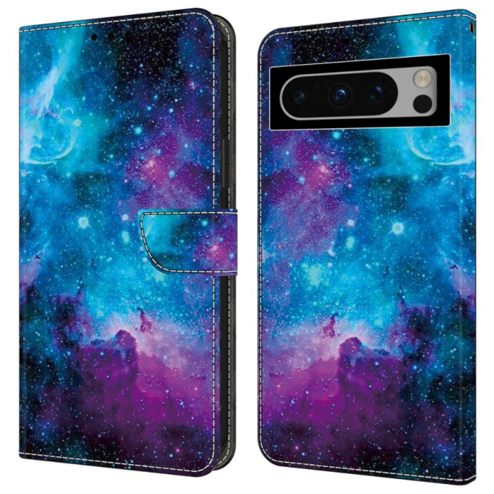 Kožený Kryt Google Pixel 9 Hvězdná Obloha