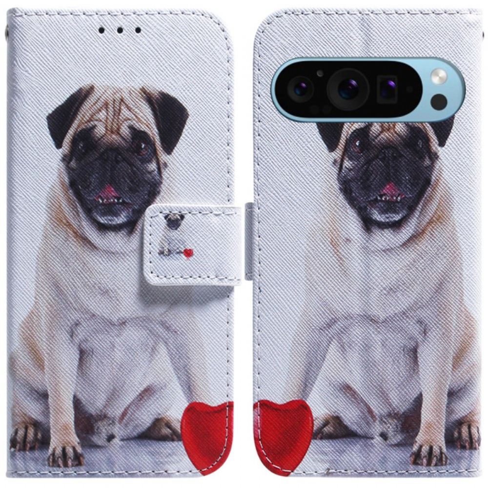 Kožený Kryt Google Pixel 9 Mops Pes