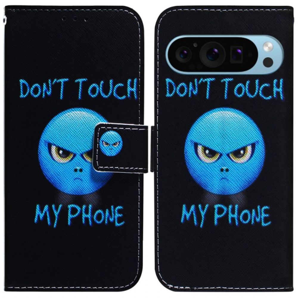 Kožený Kryt Google Pixel 9 Telefon Emoji