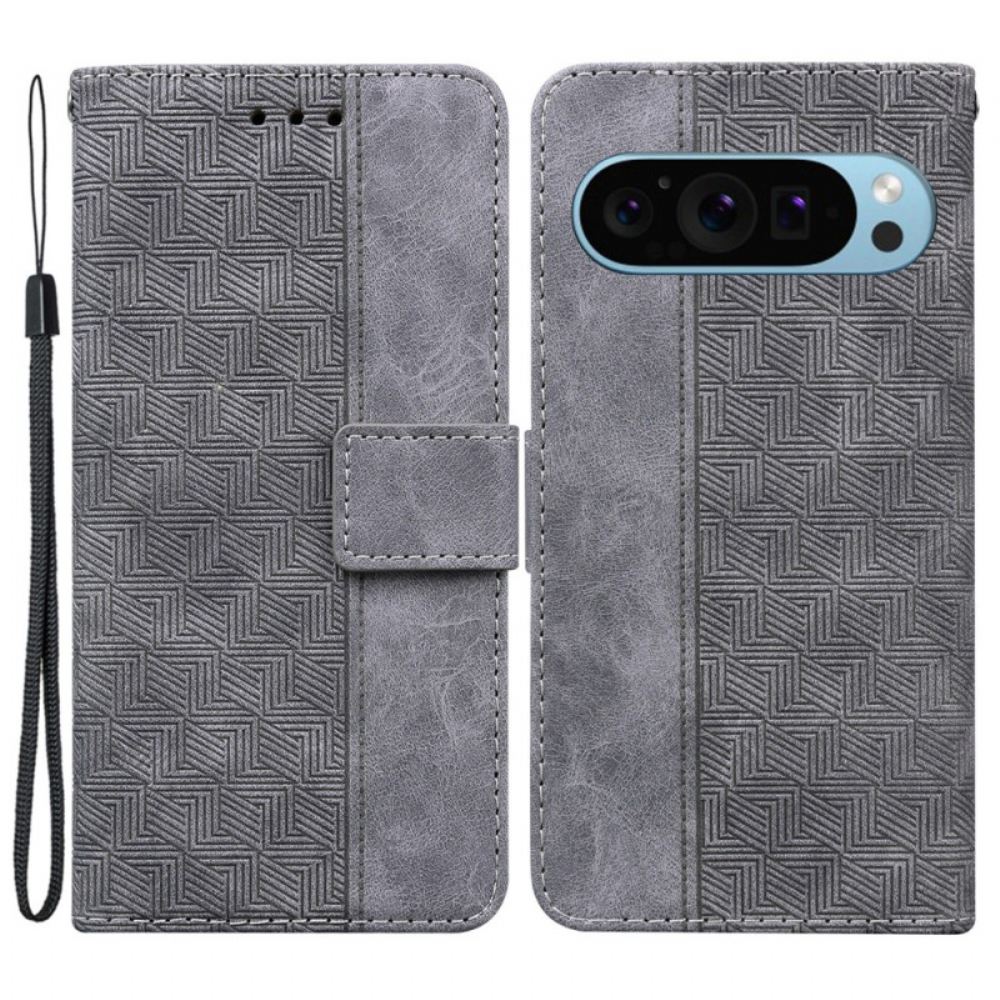 Kožený Kryt Google Pixel 9 Tkaný Řemínek Mootif