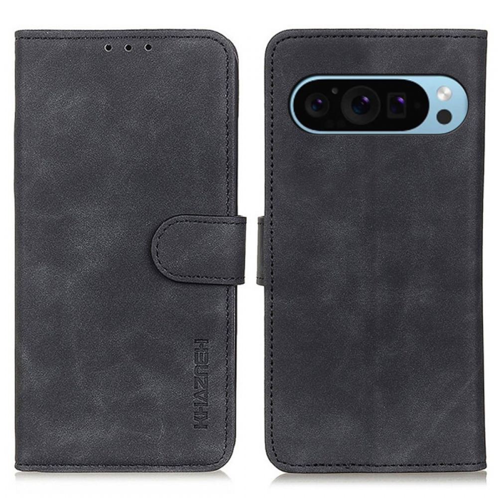 Kožený Kryt Na Google Pixel 9 Khazneh Suede Effect