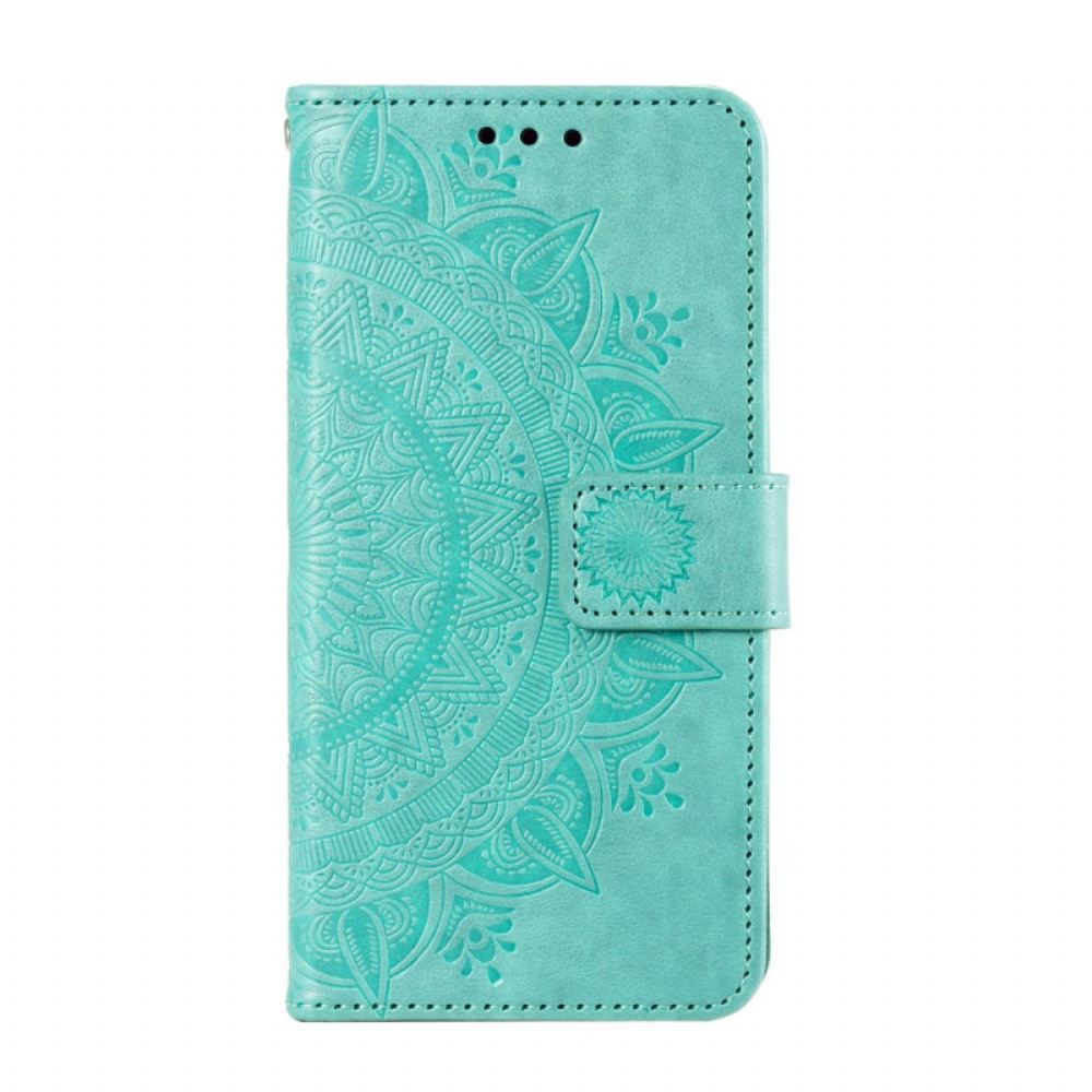 Kožený Kryt Na Google Pixel 9 Mandala Sun S Popruhem