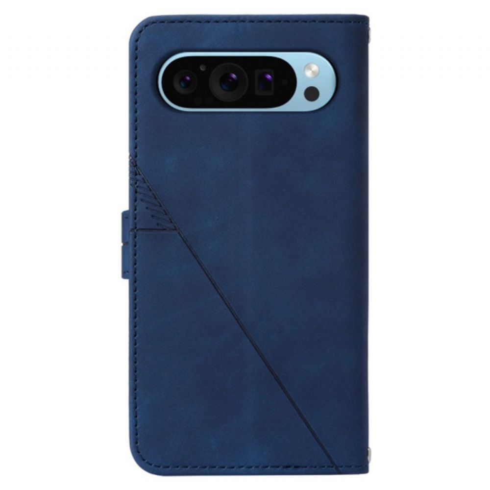 Kožený Kryt Na Google Pixel 9 Ramenní Trojúhelníky