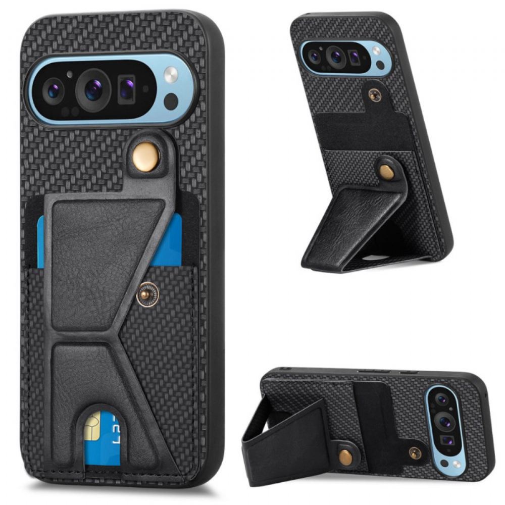 Kryt Google Pixel 9 Držák Karet Z Uhlíkových Vláken