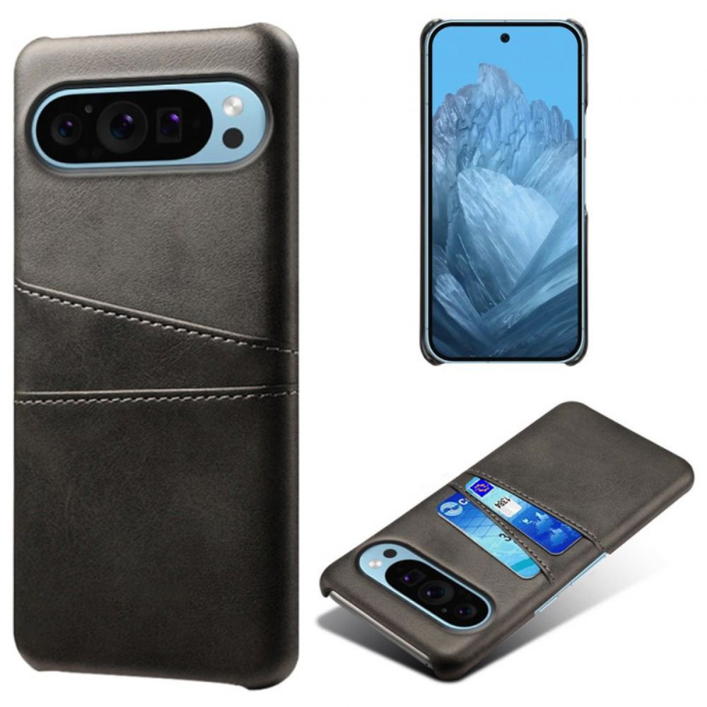 Kryt Google Pixel 9 Kožený Držák Karet S Efekty