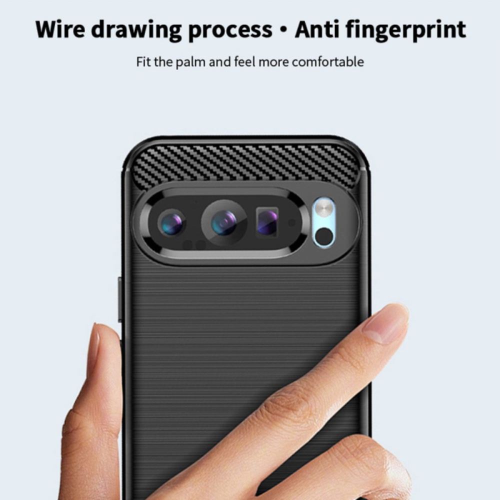 Kryt Google Pixel 9 Mofi Kartáčované Uhlíkové Vlákno