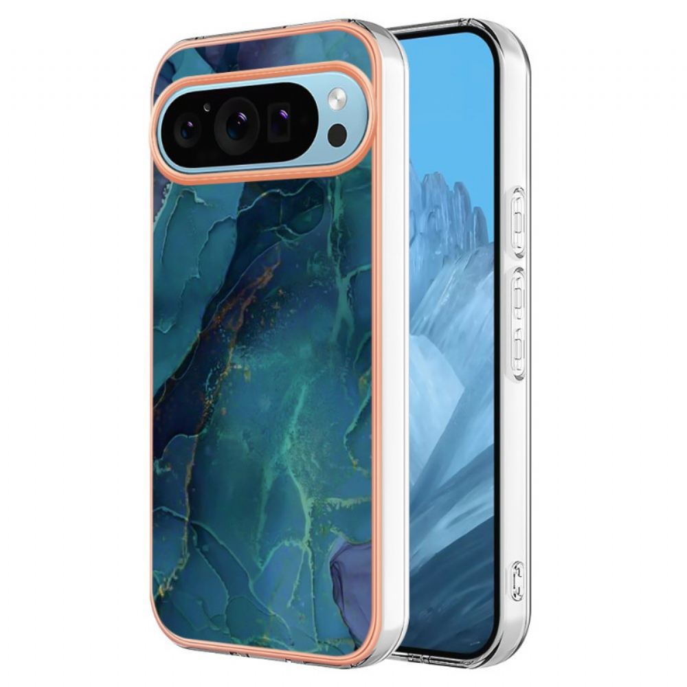 Kryt Google Pixel 9 Podpěrný Kroužek Mramoru