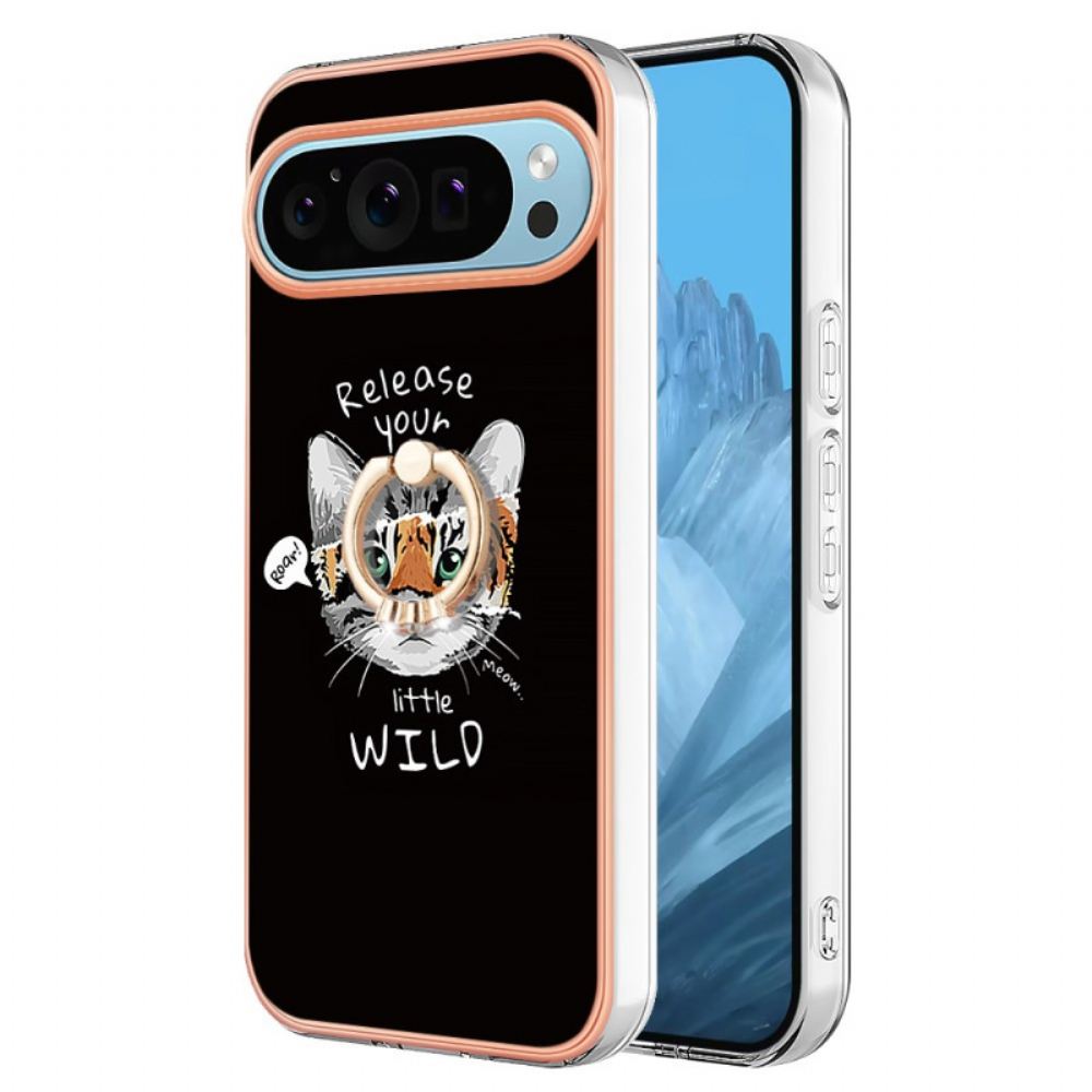 Kryt Google Pixel 9 Podpěrný Kroužek Pro Kočky / Tygra