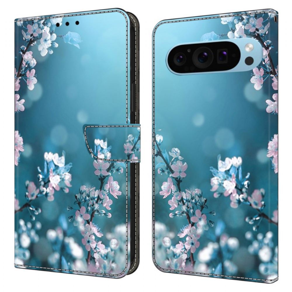 Peněženková Pouzdra Google Pixel 9 Kryty Na Mobil Švestkové Květy