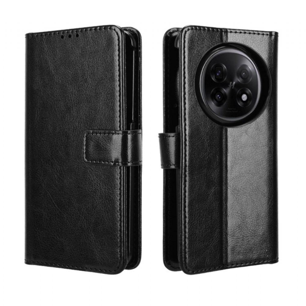 Kožený Kryt Na Oppo Find N5 Okázalá Umělá Kůže