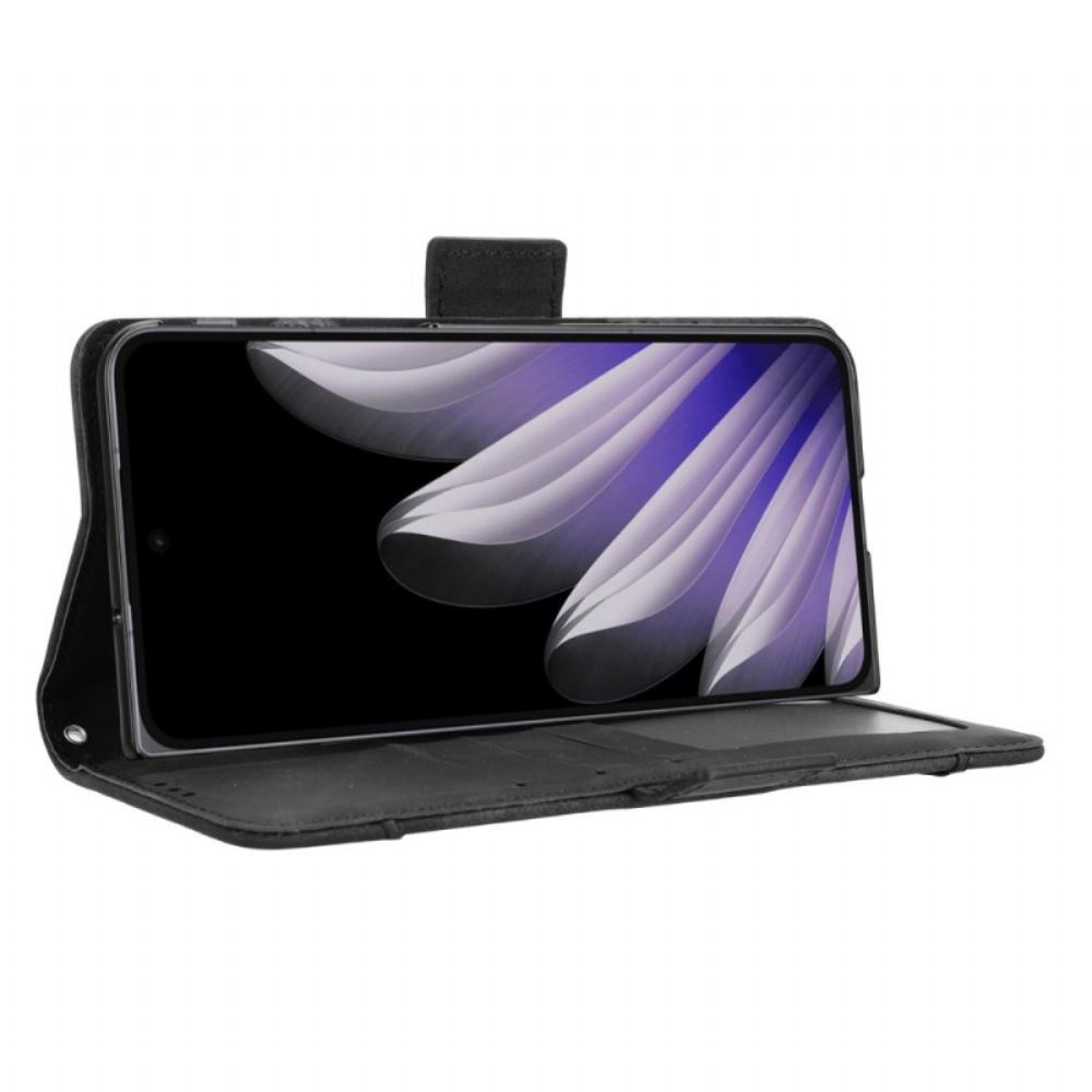 Kožený Kryt Na Oppo Find N5 Pro Více Karet