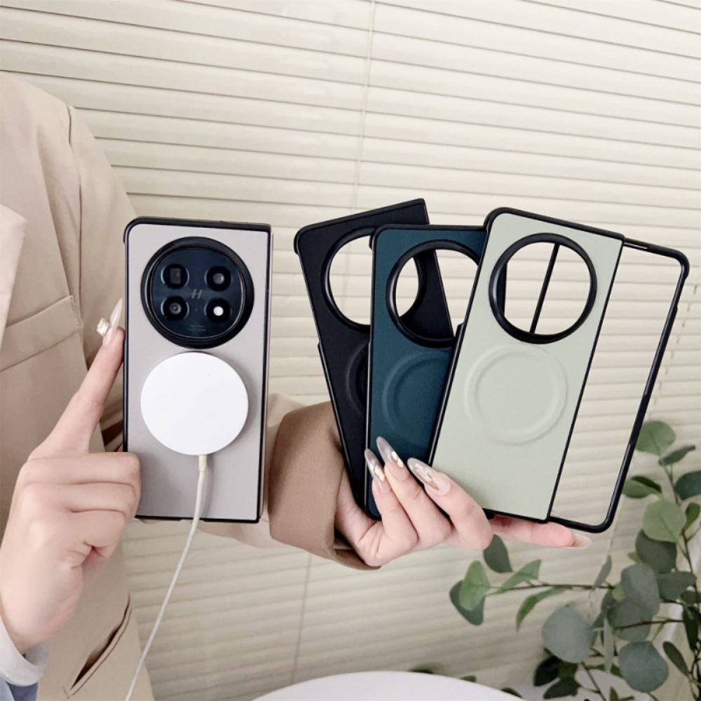 Kryt Oppo Find N5 Kryty Na Mobil Kožený Efekt Kompatibilní S Magsafe