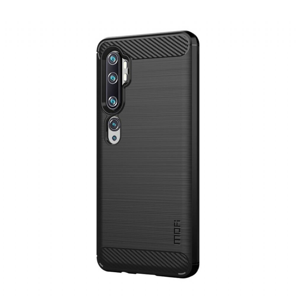 Kryty Na Mobil Na Xiaomi Mi Note 10 / 10 Pro Mofi Kartáčované Uhlíkové Vlákno