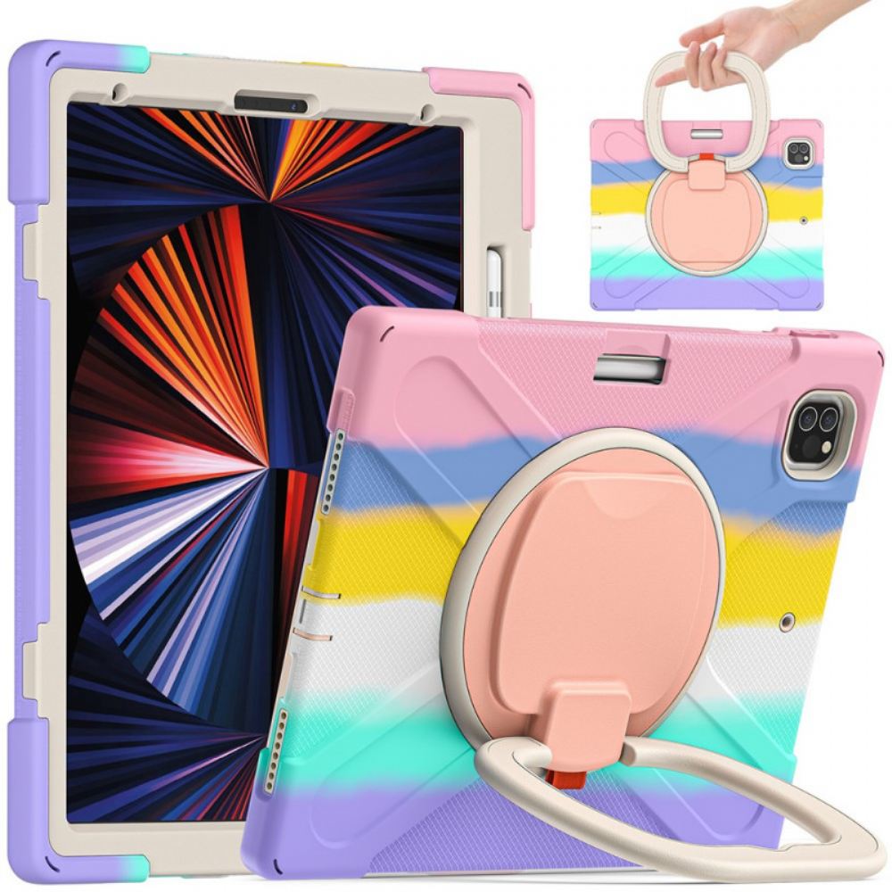 Kryt Na iPad Pro 12.9" (2021) (2020) (2018) Barva Podpěry Odolného Rotujícího Kroužku