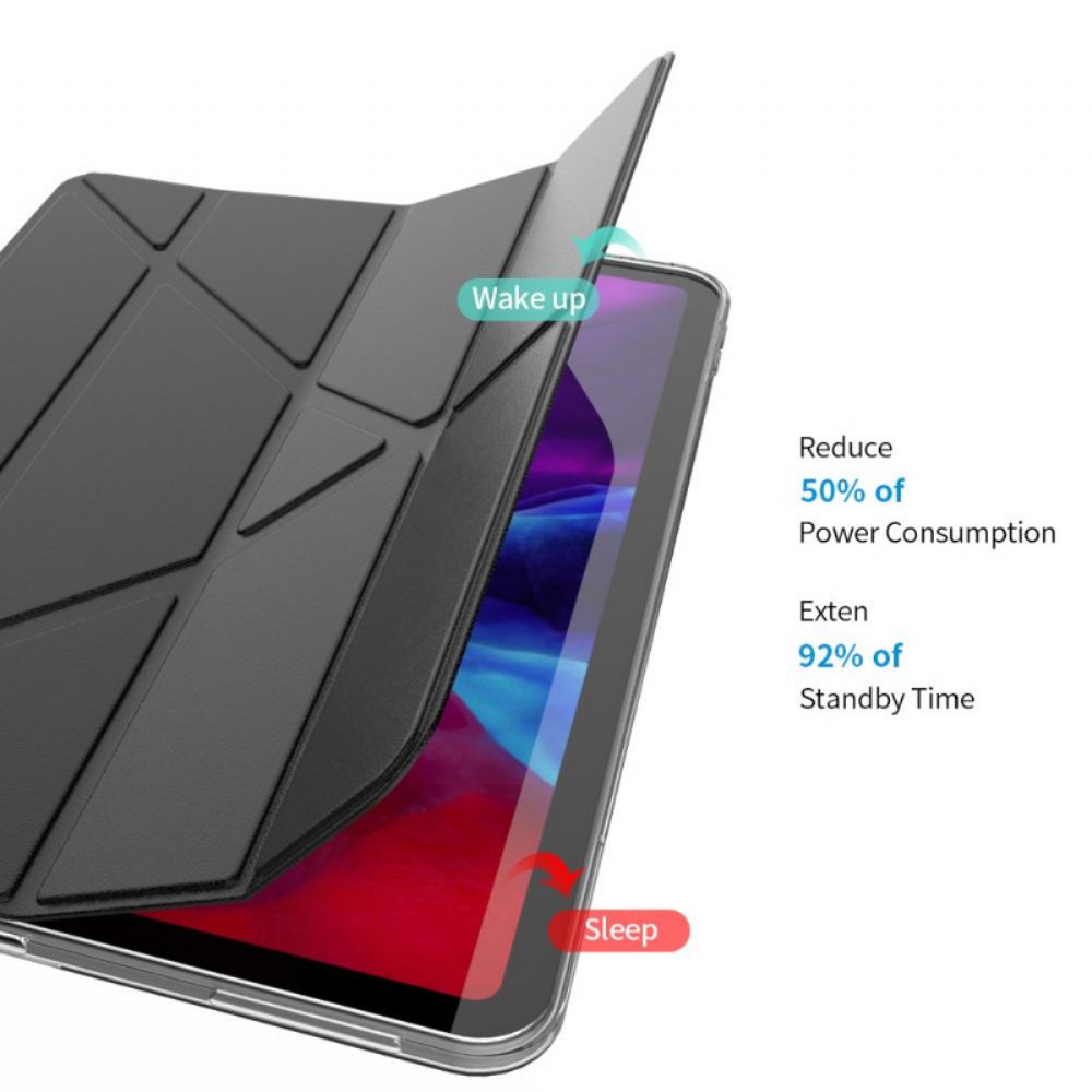 Kryty Na Mobil Na iPad Pro 12.9" (2021) (2020) (2018) Jednoduchý Design Origami