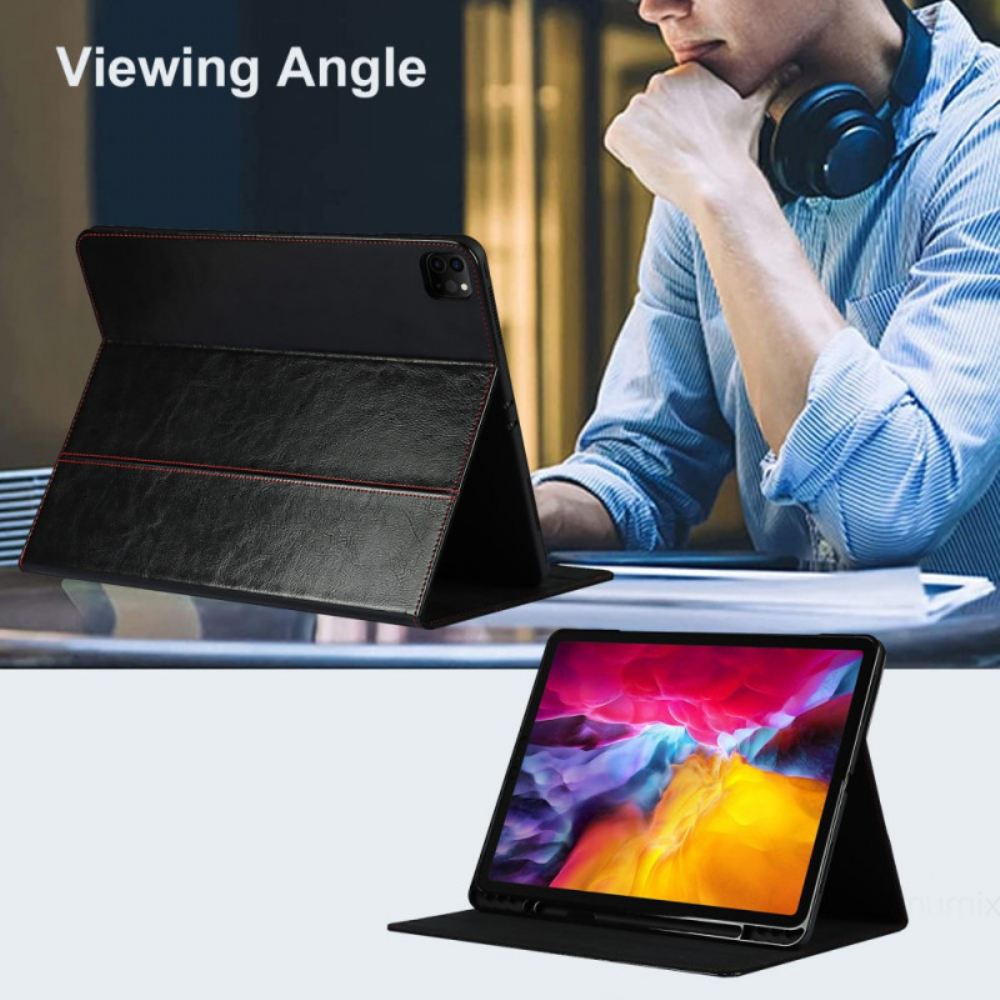 Pouzdra Na iPad Pro 12.9" (2021) (2020) (2018) Pravá Kůže