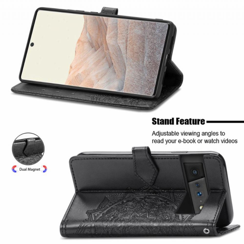 Flipové Pouzdro Na Google Pixel 6 Středověká Mandala
