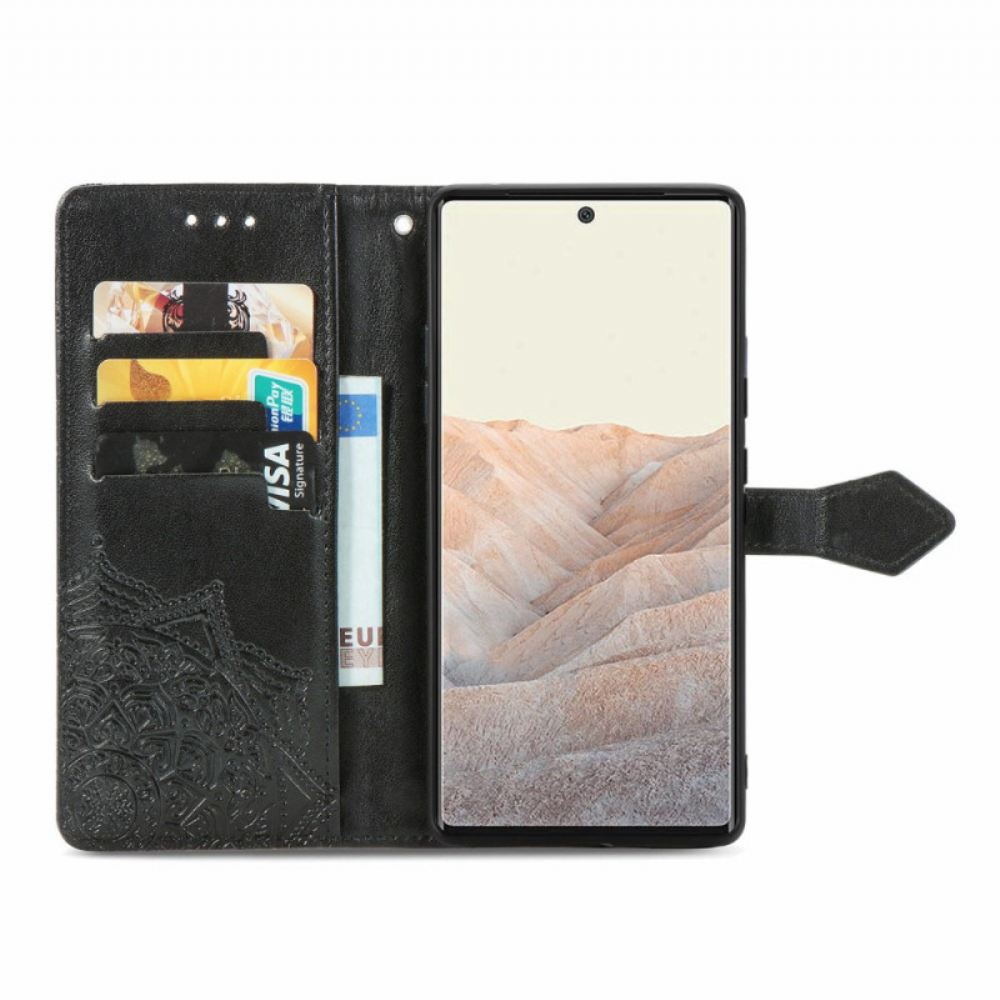 Flipové Pouzdro Na Google Pixel 6 Středověká Mandala