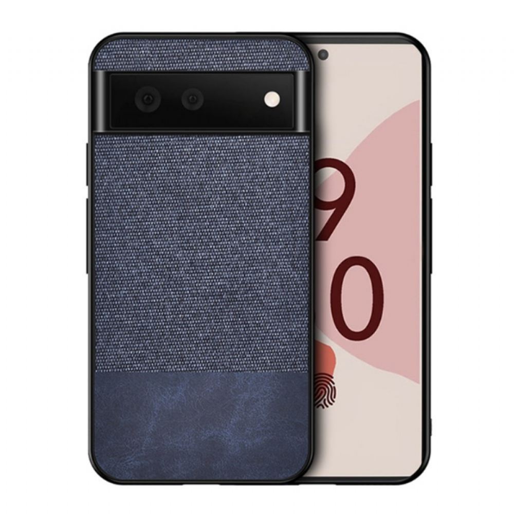 Kryt Na Google Pixel 6 Dvojitá Textura Umělé Kůže
