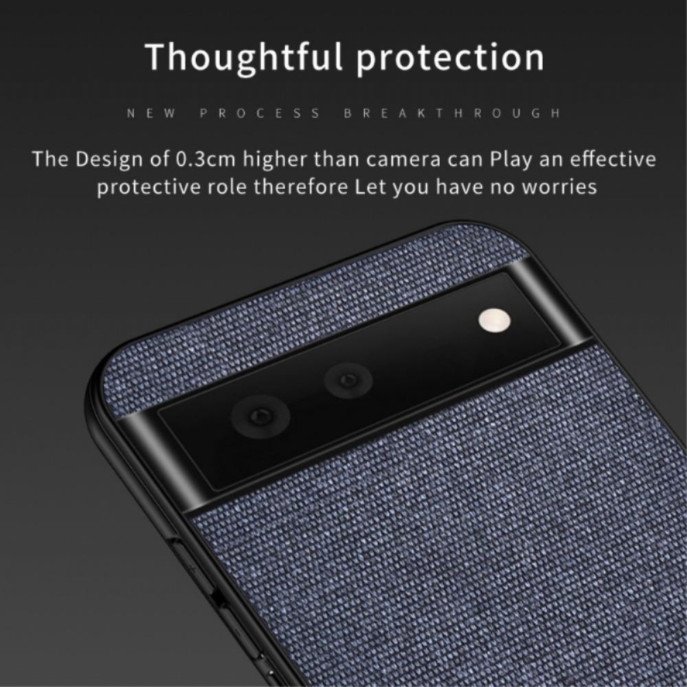 Kryt Na Google Pixel 6 Dvojitá Textura Umělé Kůže