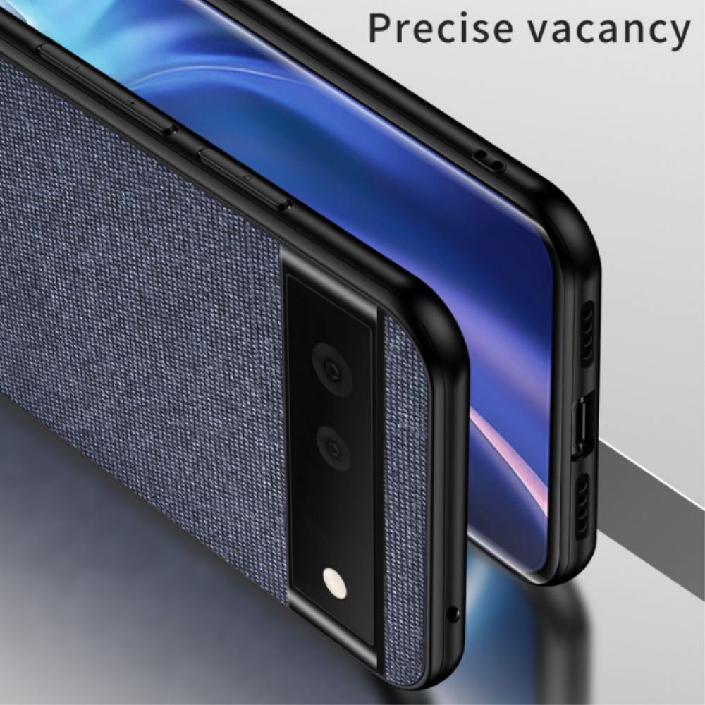 Kryt Na Google Pixel 6 Dvojitá Textura Umělé Kůže
