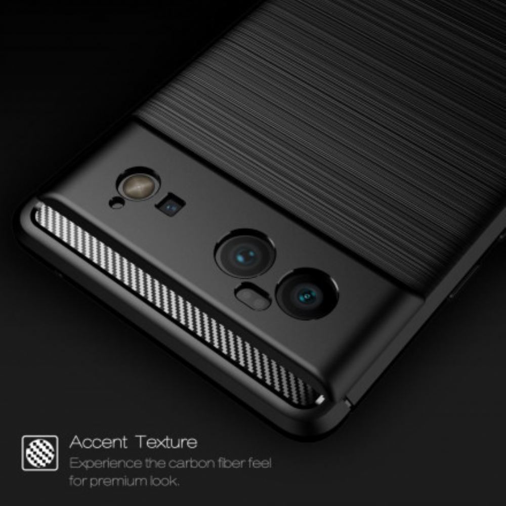 Kryt Na Google Pixel 6 Kartáčované Uhlíkové Vlákno