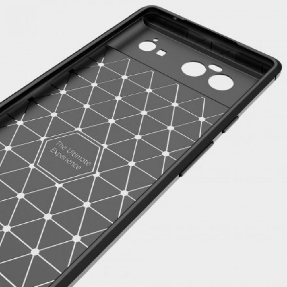 Kryt Na Google Pixel 6 Kartáčované Uhlíkové Vlákno