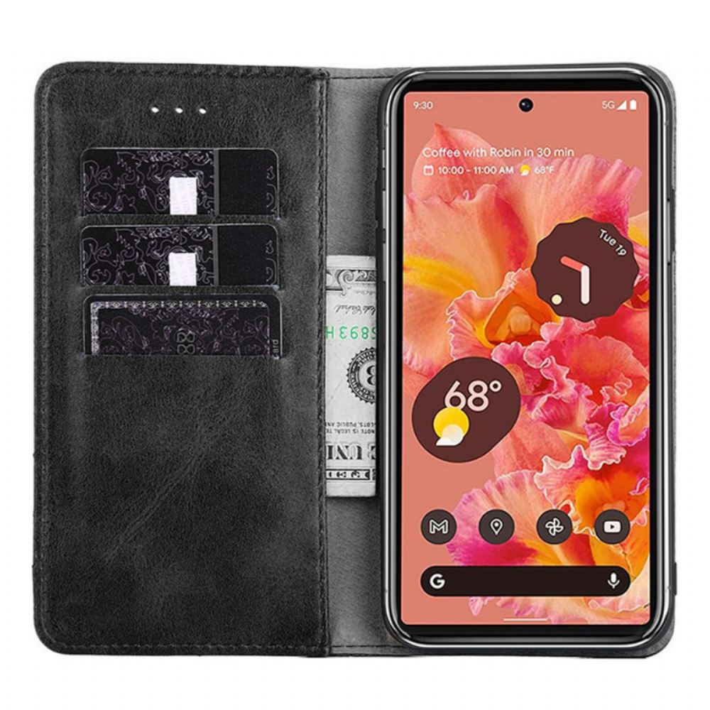 Kryty Na Mobil Na Google Pixel 6 Flipové Pouzdro Styl Nýtované Kůže
