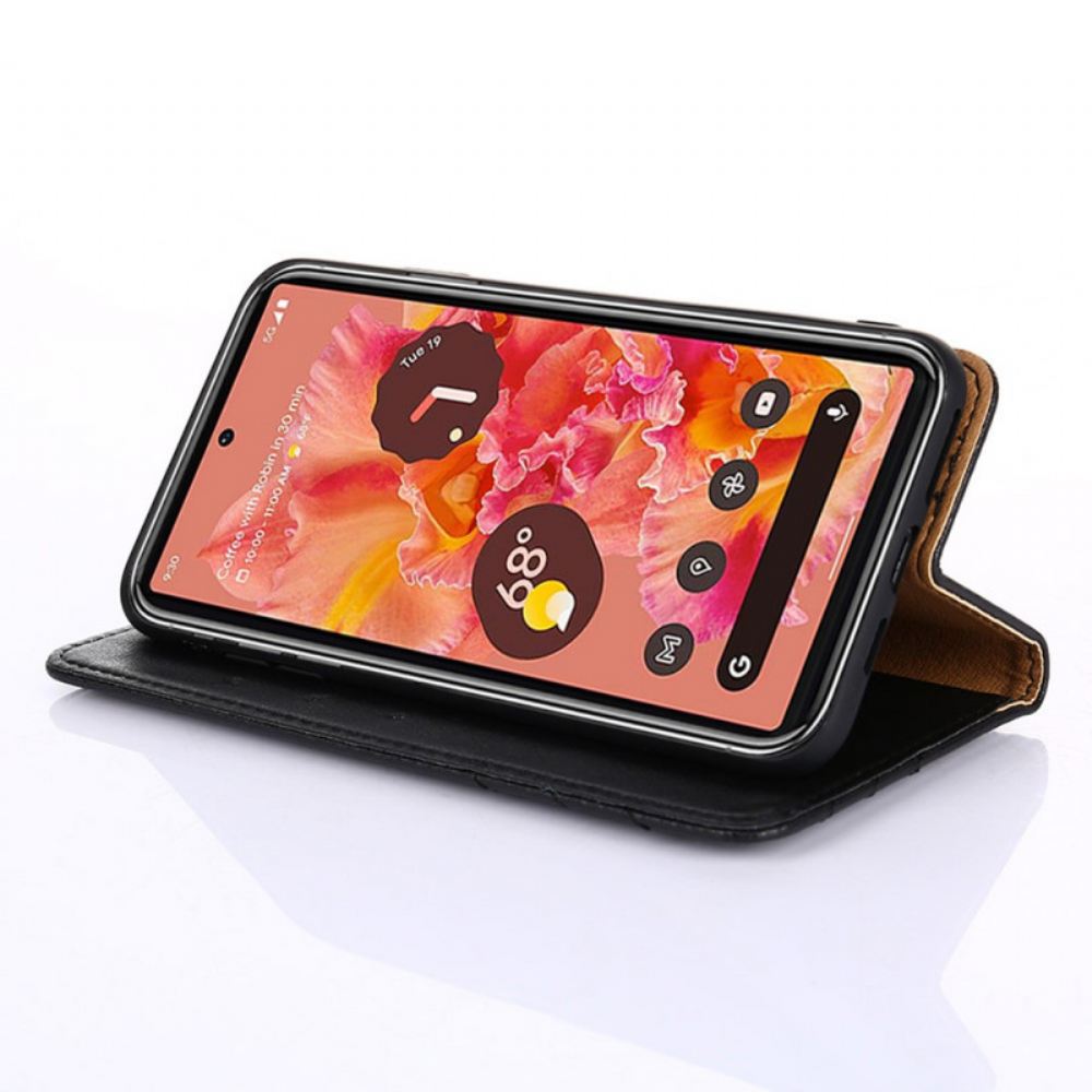 Kryty Na Mobil Na Google Pixel 6 Flipové Pouzdro Styl Nýtované Kůže