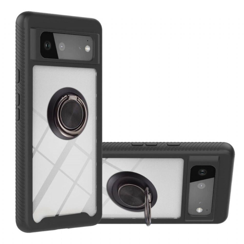 Kryty Na Mobil Na Google Pixel 6 Hybridní Zkosené Hrany S Prstencem