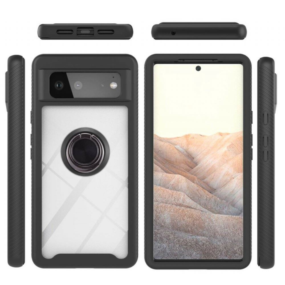 Kryty Na Mobil Na Google Pixel 6 Hybridní Zkosené Hrany S Prstencem