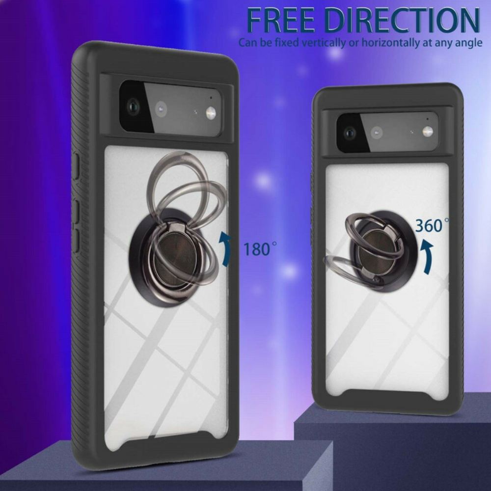 Kryty Na Mobil Na Google Pixel 6 Hybridní Zkosené Hrany S Prstencem