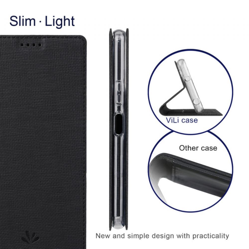 Kožené Pouzdro Folio Na Sony Xperia 10 Vi Vili Dmx