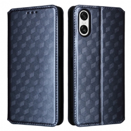 Kožené Pouzdro Folio Sony Xperia 10 Vi 3d Diamanty