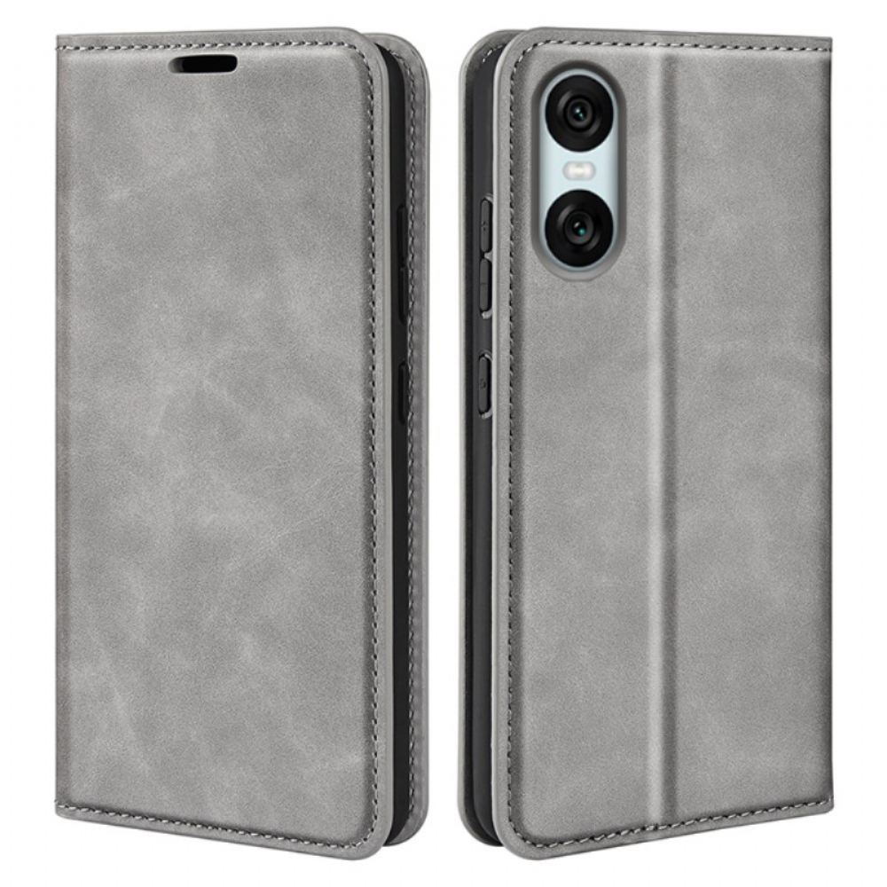 Kožené Pouzdro Folio Sony Xperia 10 Vi Klasika