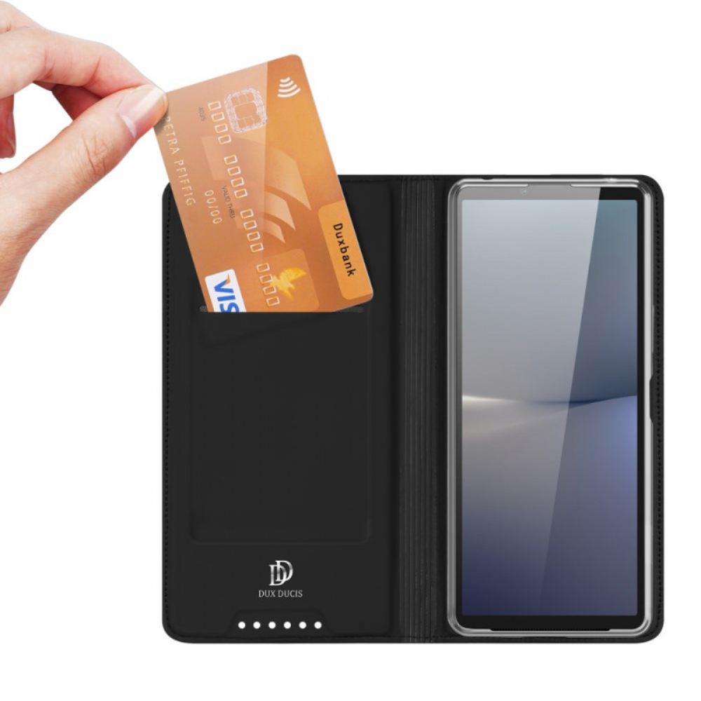 Kožené Pouzdro Folio Sony Xperia 10 Vi Skin Pro Series Dux Ducis