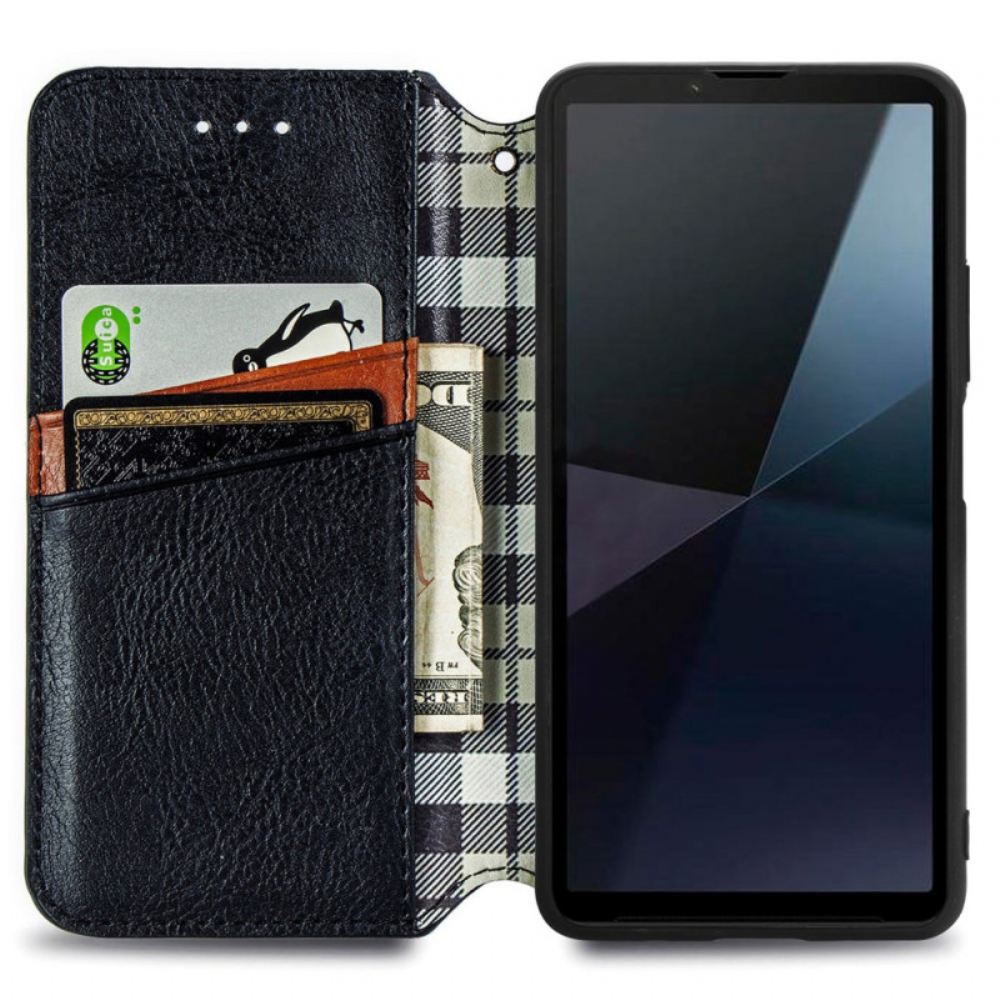 Kožené Pouzdro Sony Xperia 10 Vi Kryty Na Mobil Vintage Frieze